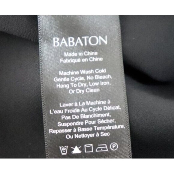 Aritzia Babaton Womens Size XS Black Camisole Floral Embroidered V-Neck Tank Top - Picture 4 of 8